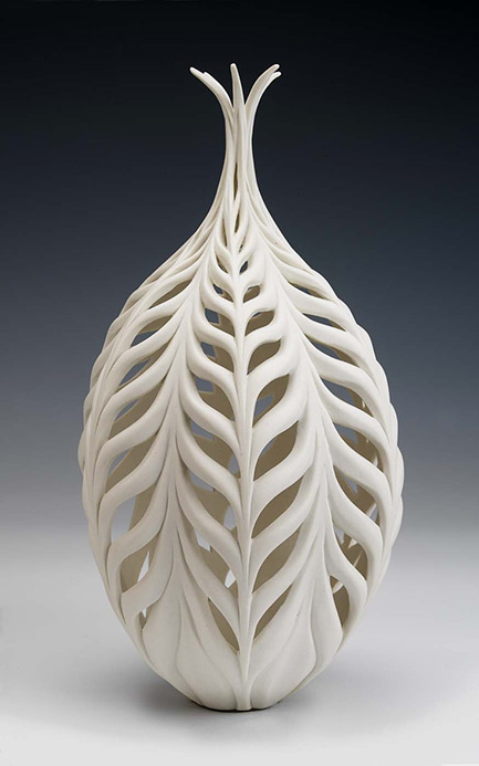 Jennifer McCurdy carved ceramic