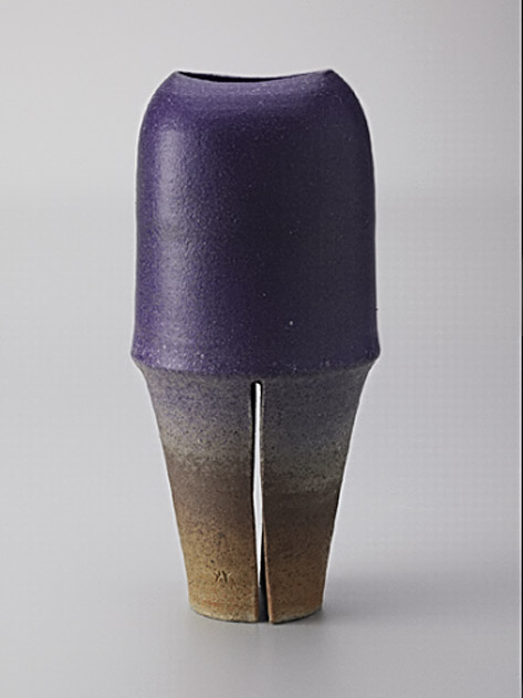 Contemporary Split foot-vase,-ca.-1987-Karen Karnes