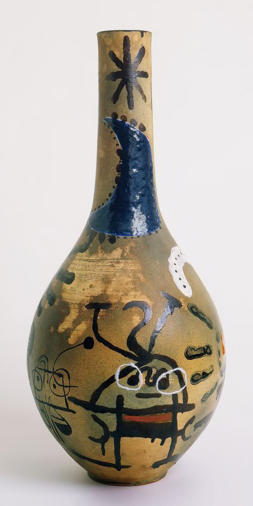 joan-miró ceramic bottle
