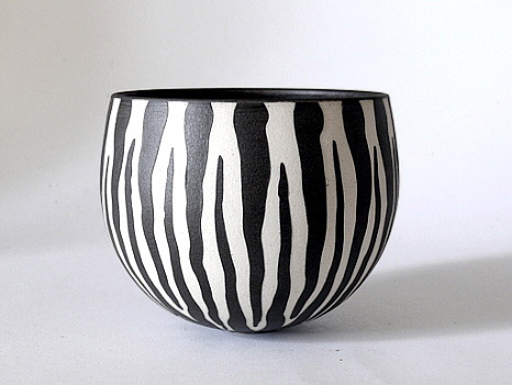 Christina Guwang zebra stiped bowl