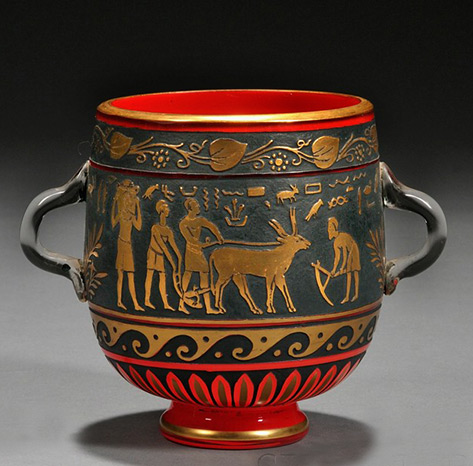 Austria,late 19th-century Egyptian Revival vase