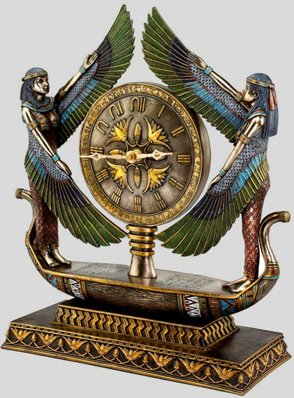 Design Toscano Wings of Isis clock