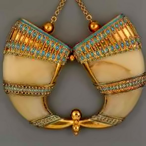 Egyptian Revival enamelled pendant