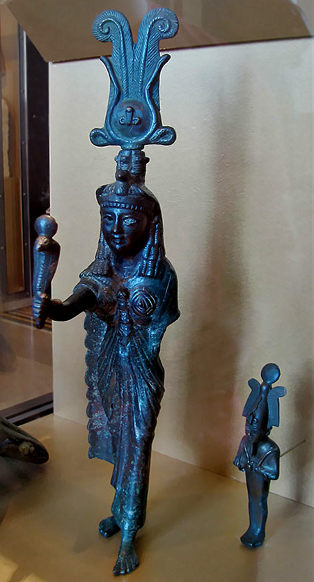 The Egyptian Goddess Isis statue