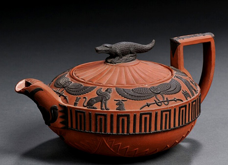 Wedgwood Rosso Antico Egyptien revival teapot