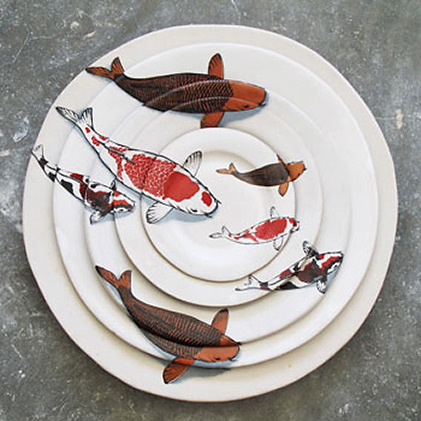 Mervyn Gers Koi swim ceramic