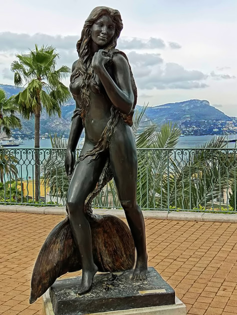 Ama mermaid statue by Amaryllis, France