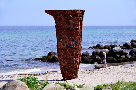 Andrew Burton Jug sculpture Aarhus seaside