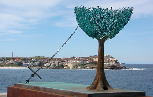 Nexus by Alex Kosmas Tree sculpture with anchor