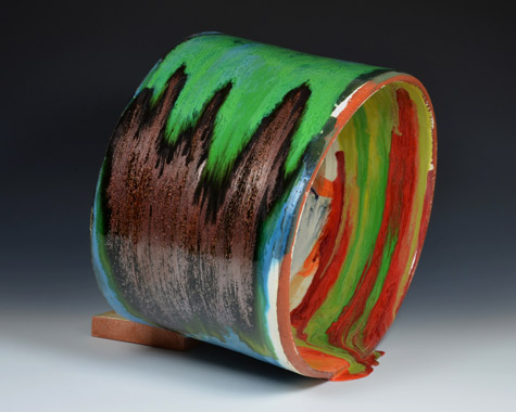 Spilling Pipe,-glazed-ceramic,-2014.-17h-x-17w-x-17d Lauren Mabry