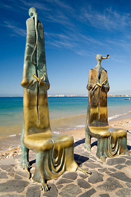 Puerto Vallarta boardwalk sculptures