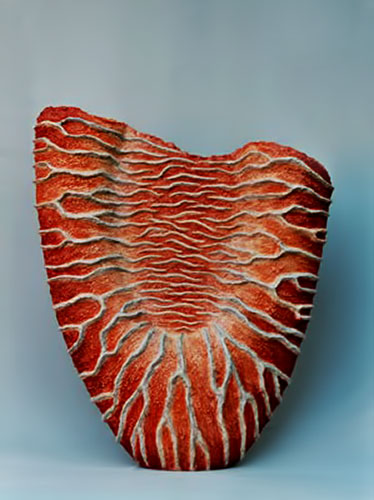 Alie Claessens-degalerie red contemporary vase