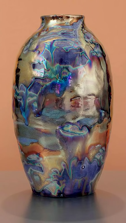 Paul Katrich-lustre glaze vase