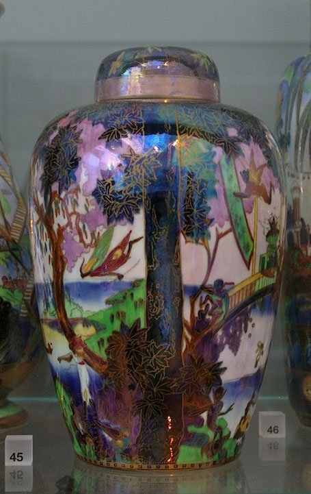 Wedgwood lustre tall vase V&A
