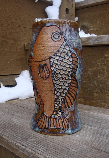 Artgirl56-Etsy fish vase