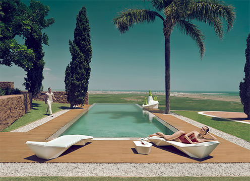 Original design sun lounger---FAZ by Ramon Esteve