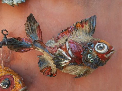 Sylvan Bongard fish sculpture Portugal