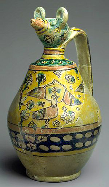 Animal spouted pitcher, 9th–10th century-Found-at Iran, Nishapur, Sabz Pushan