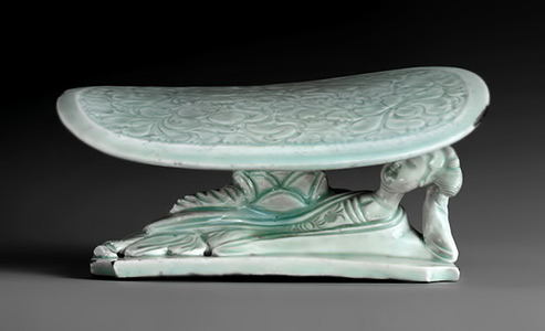 Ceramic pillow, China, Southern Song dynasty,-12th-13th century, qingbai ware