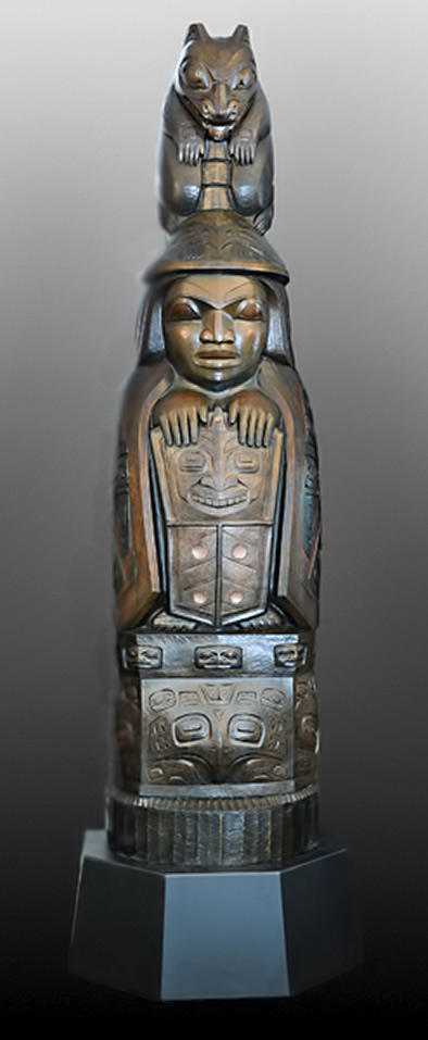 Sculpture - Family Story Totem - Preston Singletary - American Native Art