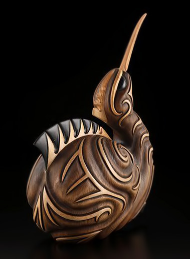 New Zealand sculpture -  Kiwi by Kerry Kapua Thompson, Māori artist