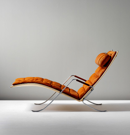 Preben Fabricius and Jorgen KastholmeEarly 'Grasshopper' chaise longue, designed 1968