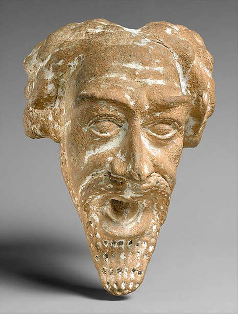Spout in the form of a man's head,-Parthian-period,-ca-1st-2nd-century-AD,-Iran