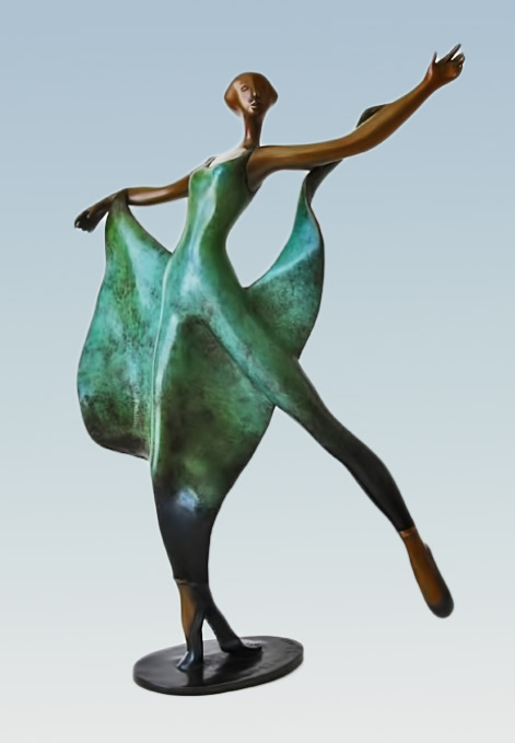 Esther Wertheimer_dance_with_shawl--artparks Dancer sculpture figure