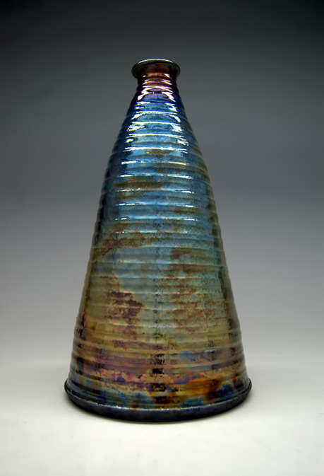Custom raku bottle---2013-Ryan-Peters