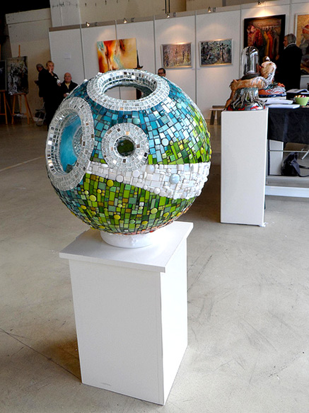 mosaic ball Anja Berkers Spiraling In 