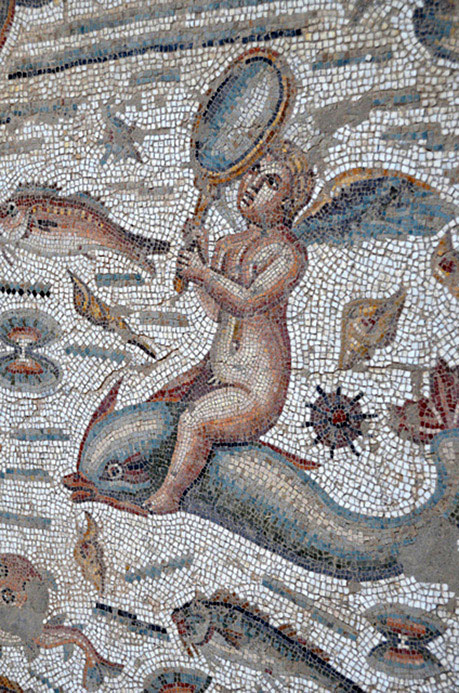 Bulla-Regia,-Roman-mosaic-in-the-House-of-Amphitrite,