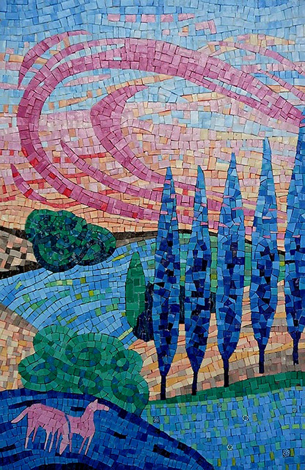 Dans-le-Pré,-mosaic-by-Francoise-Moulet