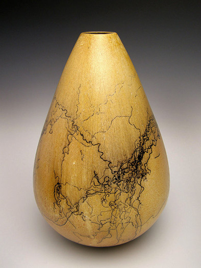 Letsgetmuddy flickr Raku horsehair pottery vase 