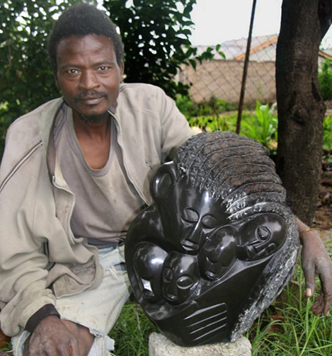 Masengo-Gallery---Stone-Gallery Proetctive Mother-Patrick Fredy Zimbabwe