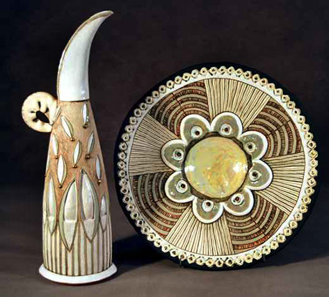 Hennie Meyer - ceramic jug and bowl