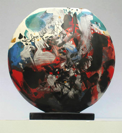 Chu-Teh-Chun -Sevres vase Raymond Dreyfus Gallerie