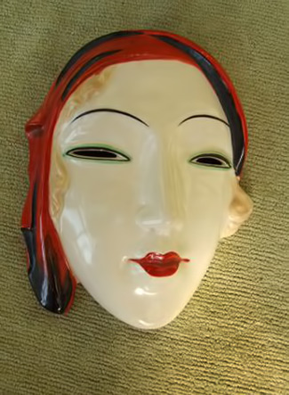 Art Deco Czech Wall Mask