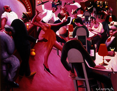 Harlem-Renaissance,-Archibald John Motley, Jr,-Nightlife-1943,