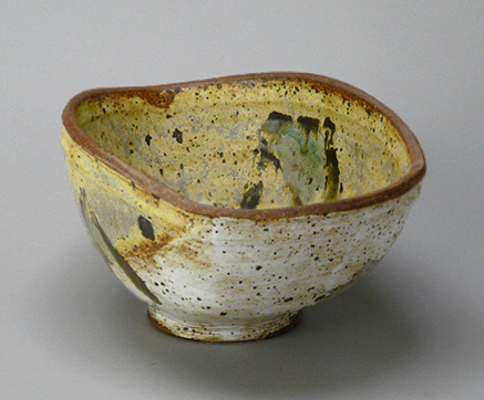 Olin Russum Distorted Bowl, 1980; stoneware