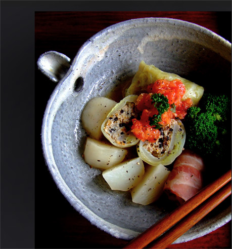 Cabbage rolls with hijik i- Miki Nagata