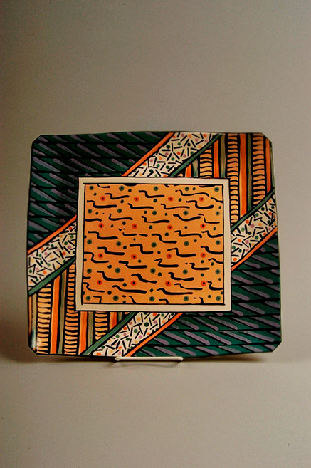 Dorothy Hafner platter,-1980;-purchased-in-New-York-porcelain