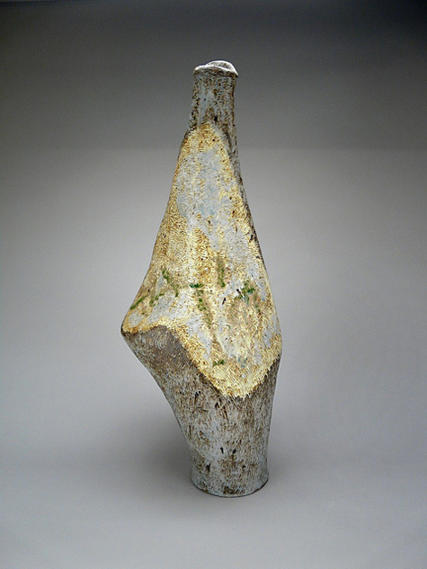 Sculptural-Vessel,-1980;-stoneware;-high-fired