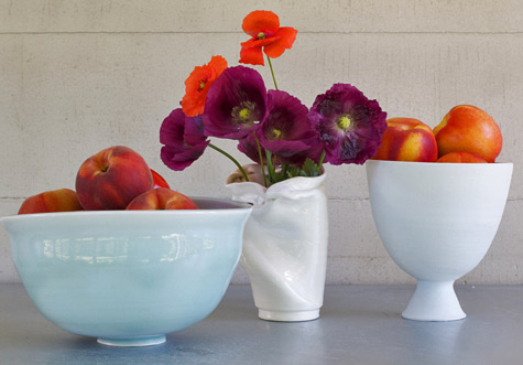  Frances Palmer porcelain fruit bowls