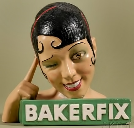 Bakerfix Hair Care Display-Josephine Baker Bust