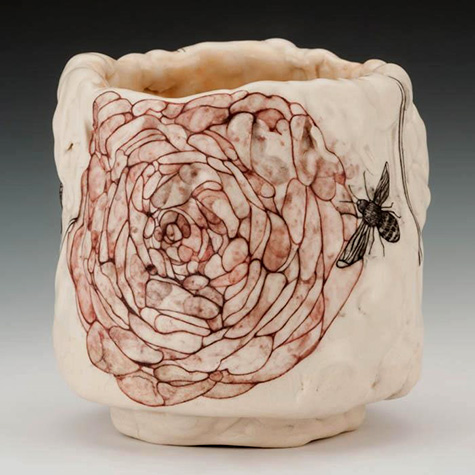 Lauren Gallaspy flower motif cup