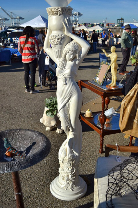 Alameda Point Antiques Faire--ceramic statue