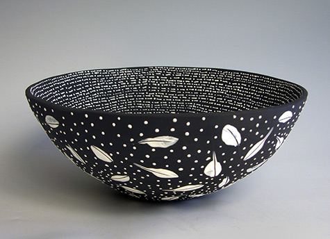 Anita Fields black and white bowl