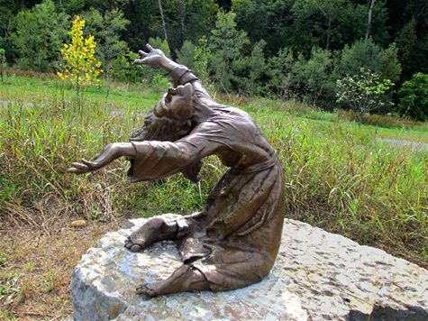 Ann Davey Masters Memorial Sculpture Garden Larry Bechtel sculpture - 'Calling-the-Powers'