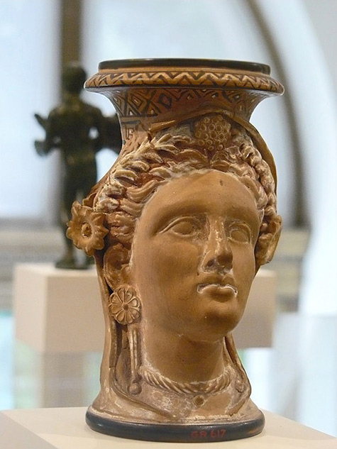 Etruscan terracotta oinochoe-(jug)-in the form of a woman's head,-late-4th-century-BCE-mharrsch-flickr