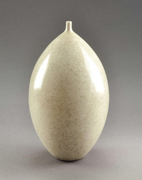 Jean Besnard Crackled Vase,-circa-1930